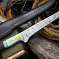 Handmade Damascus Fillet Knife – Rosewood & Resin Handle