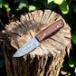 Handmade Damascus Steel Skinning Knife – 8" with Rosewood Handle