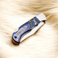 Handmade Stainless Steel Pocket Knife with Exotic Wood