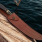 Premium Damascus Fillet Knife – Rosewood & Antler Handle