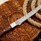 Handmade Damascus Fillet Knife with Rosewood Handle