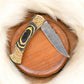 Handmade Damascus Folding Knife – Exotic Wood Handle