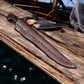 Handmade Damascus Fillet Knife – 8" Blade, Rosewood Handle