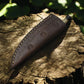 Handmade Damascus Skinning Knife – Antler Horn Handle