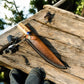 Handmade Damascus Fillet Knife – Epoxy Olive Wood Handle