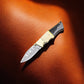 Handmade Damascus Pocket Knife | Bone & Buffalo Horn Handle