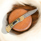 Handmade Damascus Folding Knife – Exotic Wood Handle
