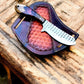 Handmade Cowboy Knife – Rosewood & Epoxy Handle, 8"