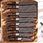 Handmade Damascus Kitchen Knives Set – Exotic Wood Handles