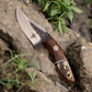 Handmade High-Carbon Steel Hunting Knife – 8" with Sheath
