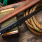 Handmade Damascus Fillet Knife with G-10 Micarta Handle