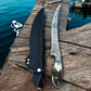 Premium Damascus Fillet Knife – Antler Horn Handle, 13"
