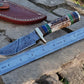 Custom Handmade Hunting Knife – Damascus Steel Blade