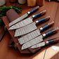 Premium Damascus Cooking Knives Set – Handmade