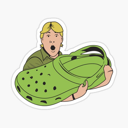 Croccy! Sticker – Fun Crocs Design