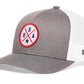 USA Trucker Hat  |  White-Red-Blue America Snapback