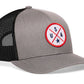 USA Trucker Hat  |  White-Red-Blue America Snapback