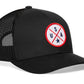 USA Trucker Hat  |  White-Red-Blue America Snapback